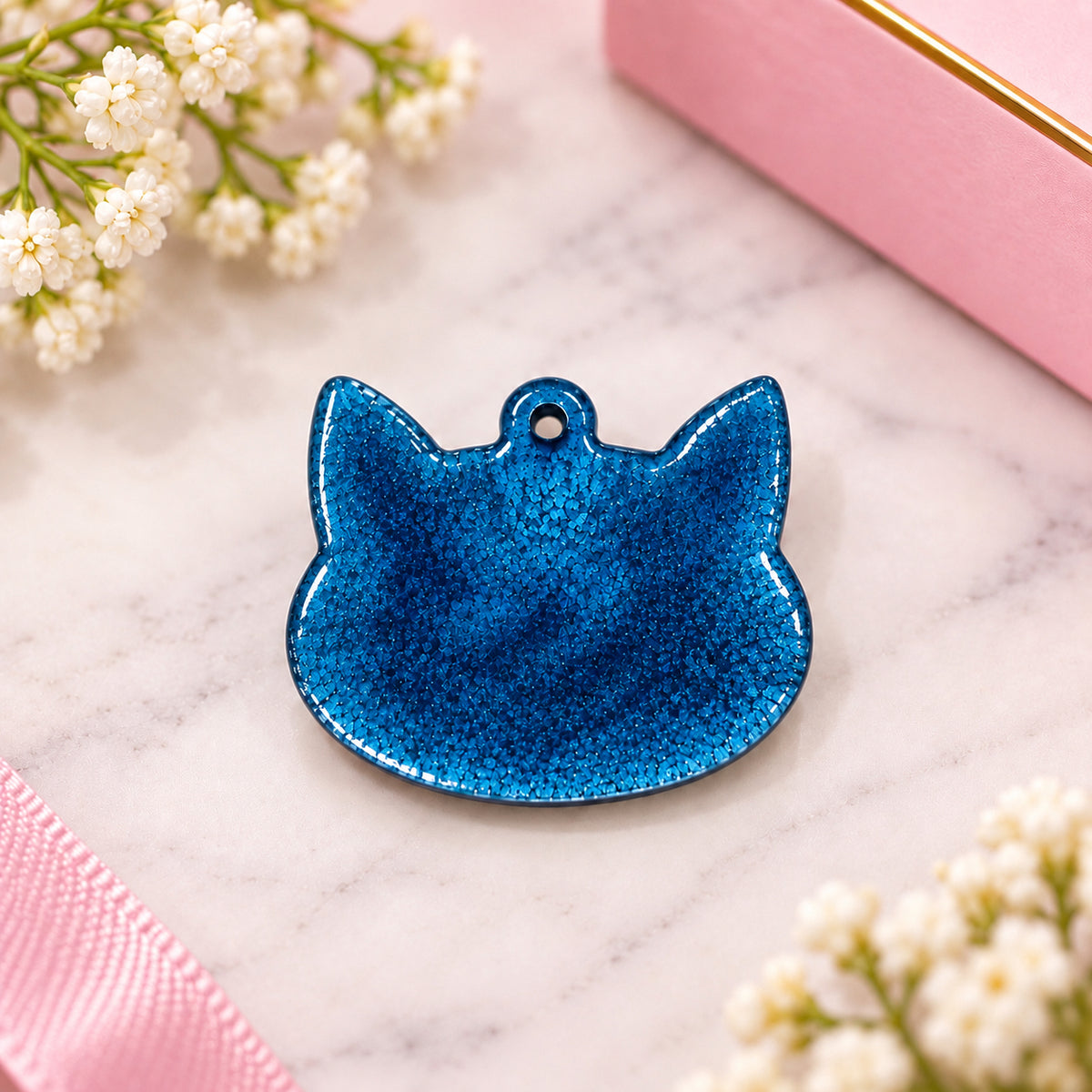 Placa Para Animales En Forna De Gato