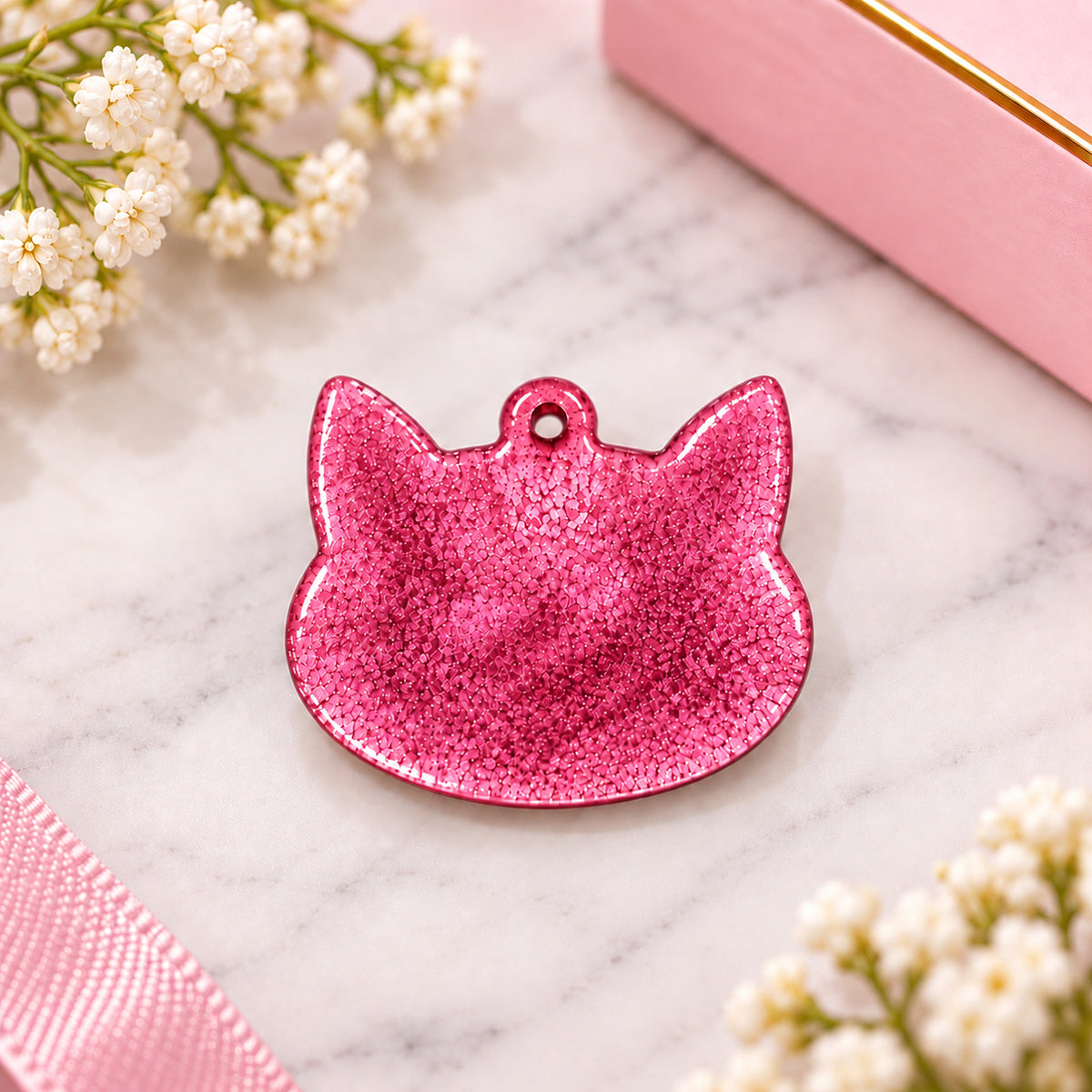 Placa Para Animales En Forna De Gato