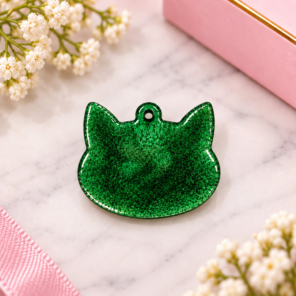 Placa Para Animales En Forna De Gato