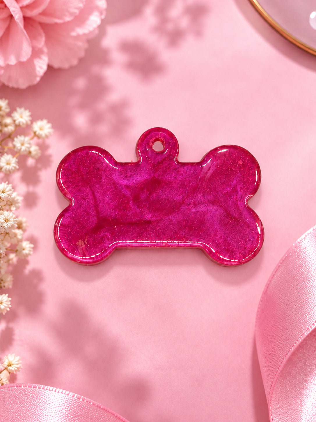 Placa Para Collar De Animales Forma De Hueso